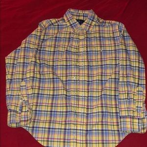 Boys Polo Long Sleeve Button Down